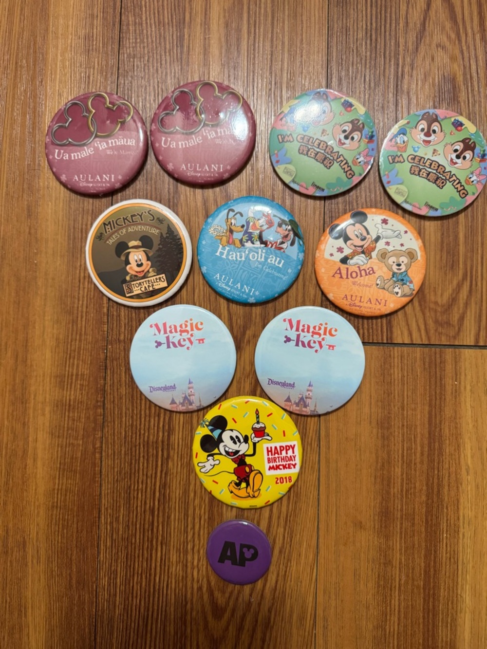Assorted Disney Parks Buttons